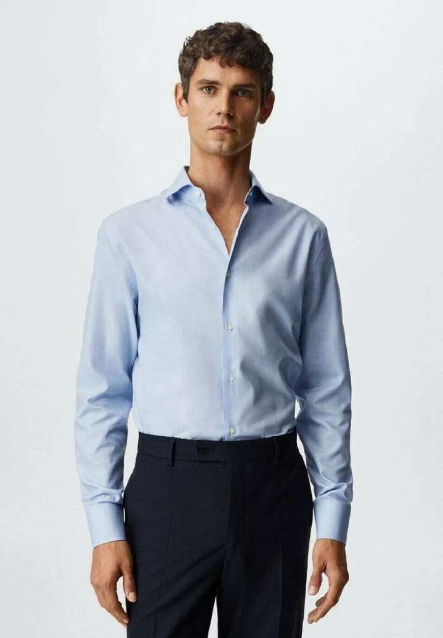 Clothing * | Mango Venezia Formal Shirt Blau