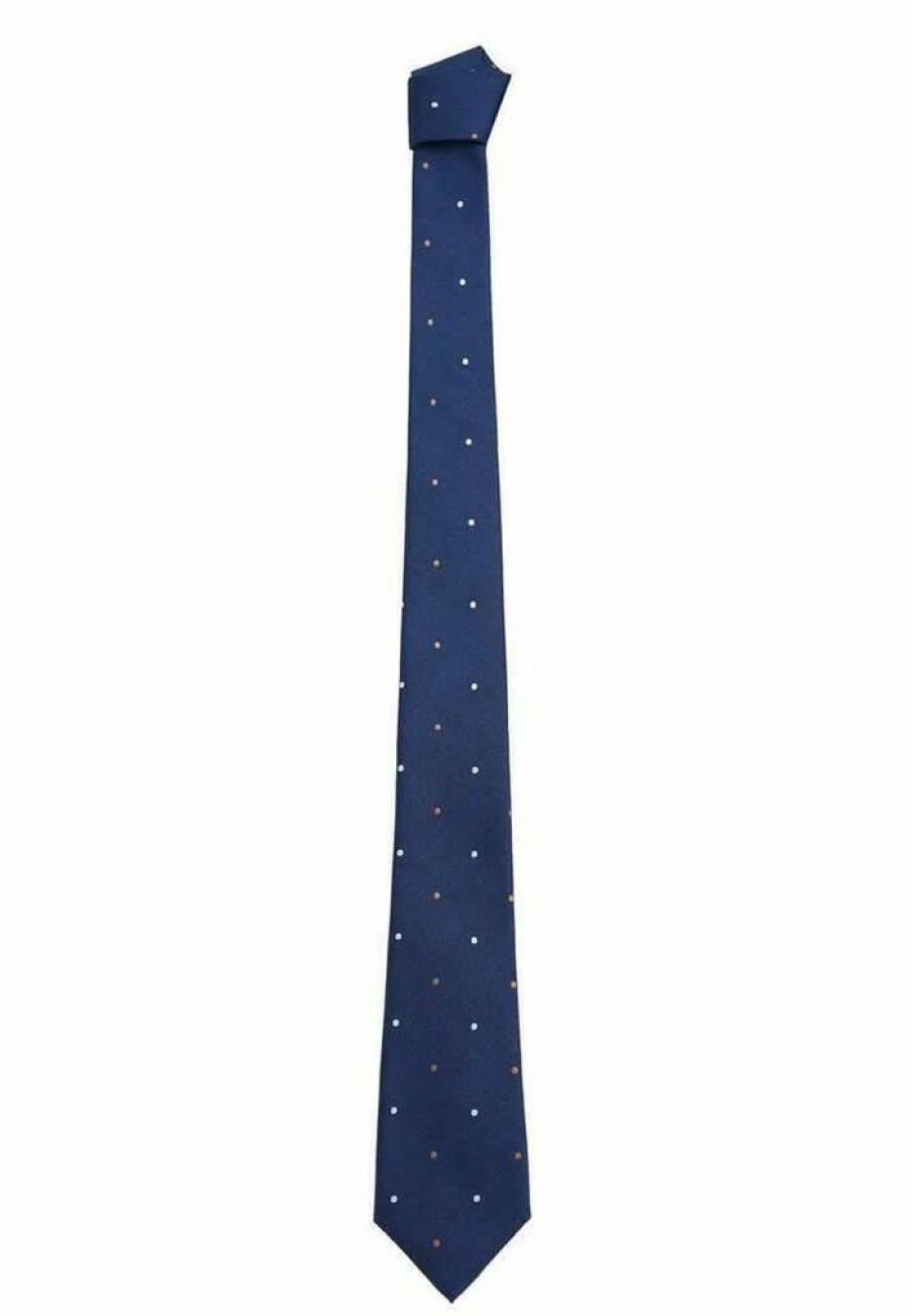 Accessoires * | Mango Dots Tie Blauw