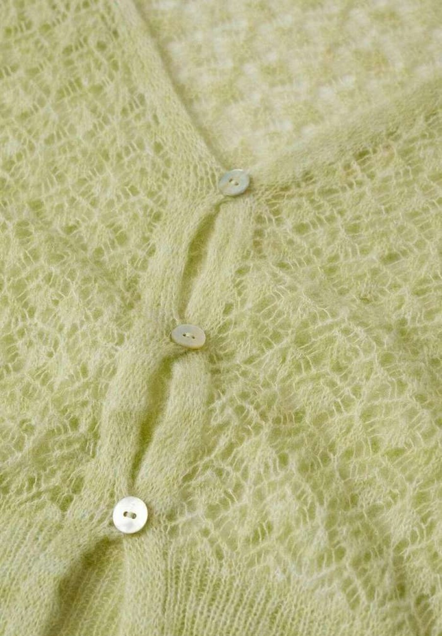 Clothing * | Mango Colby Cardigan Citron Vert