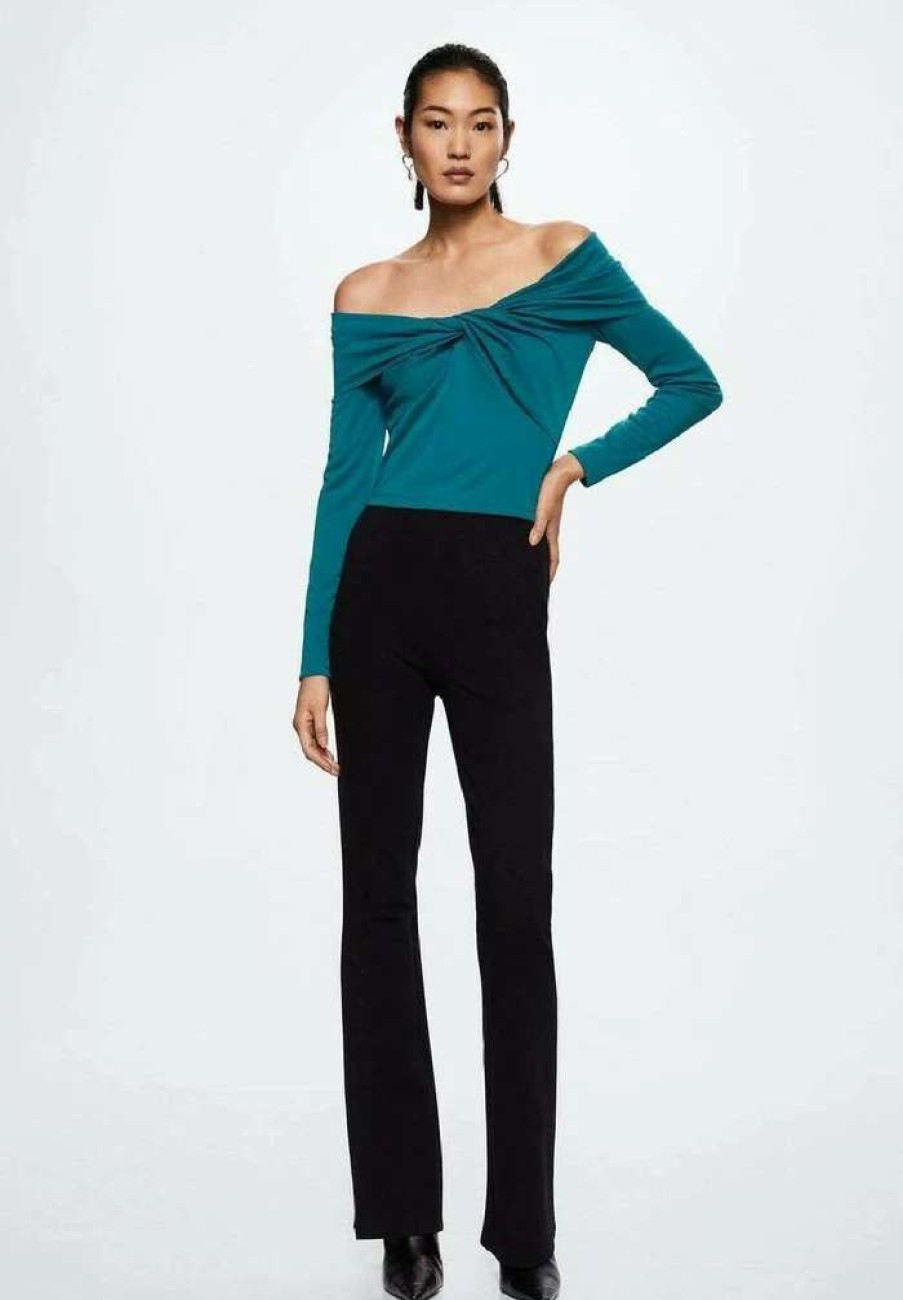 Clothing * | Mango Amy Long Sleeved Top Turkis