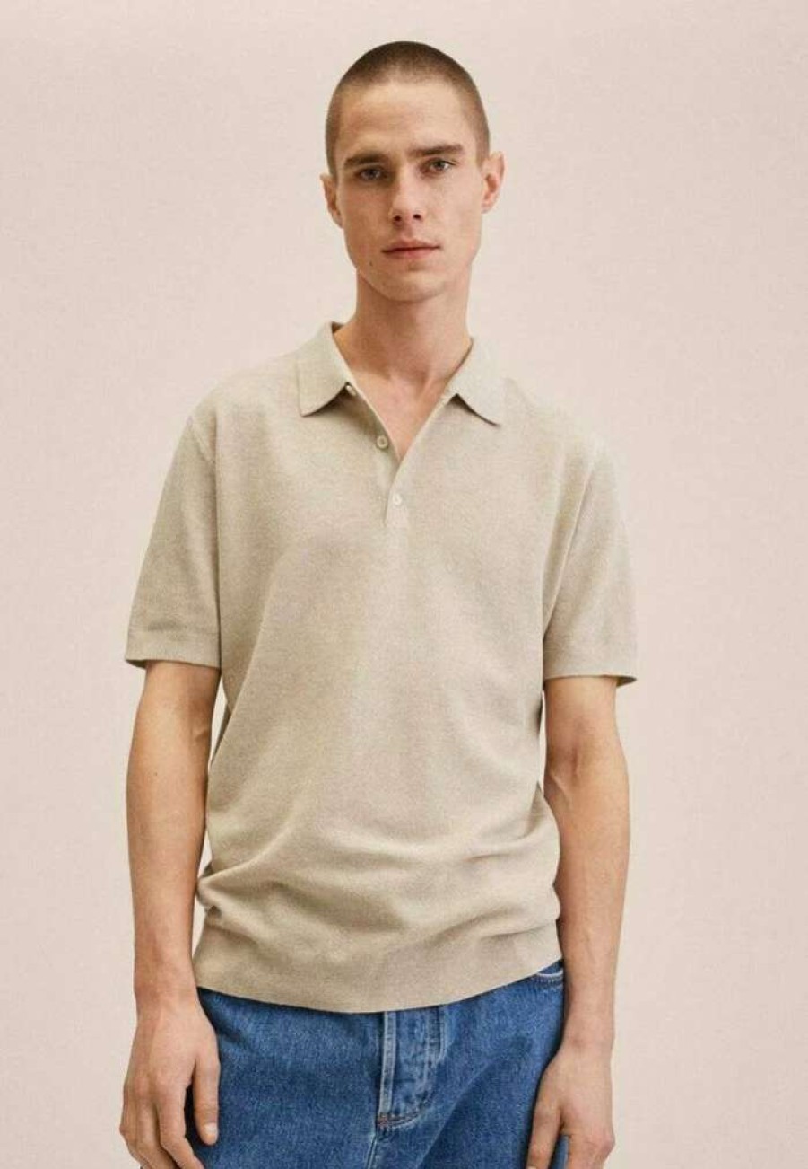 Clothing * | Mango Andrew Polo Shirt Open Beige