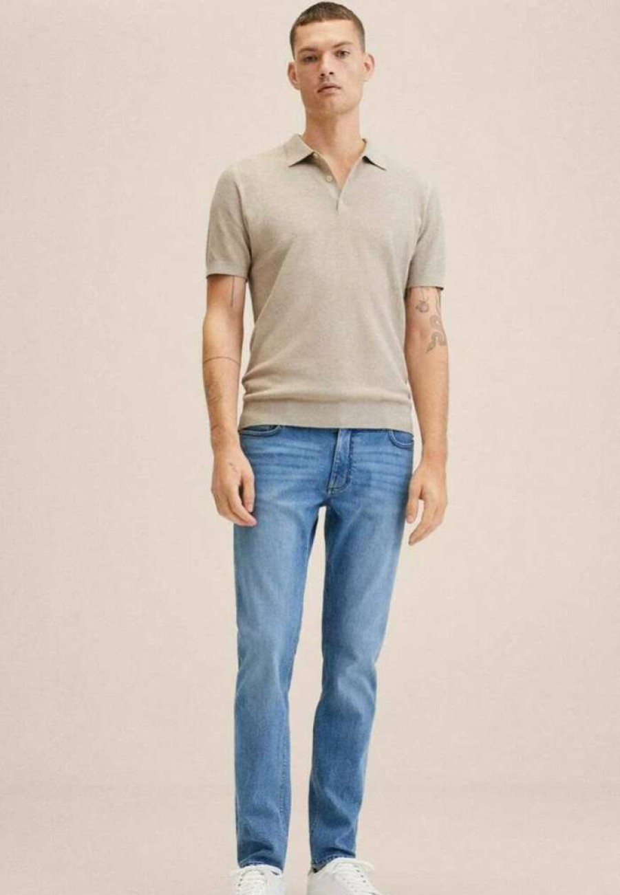 Clothing * | Mango Andrew Polo Shirt Open Beige