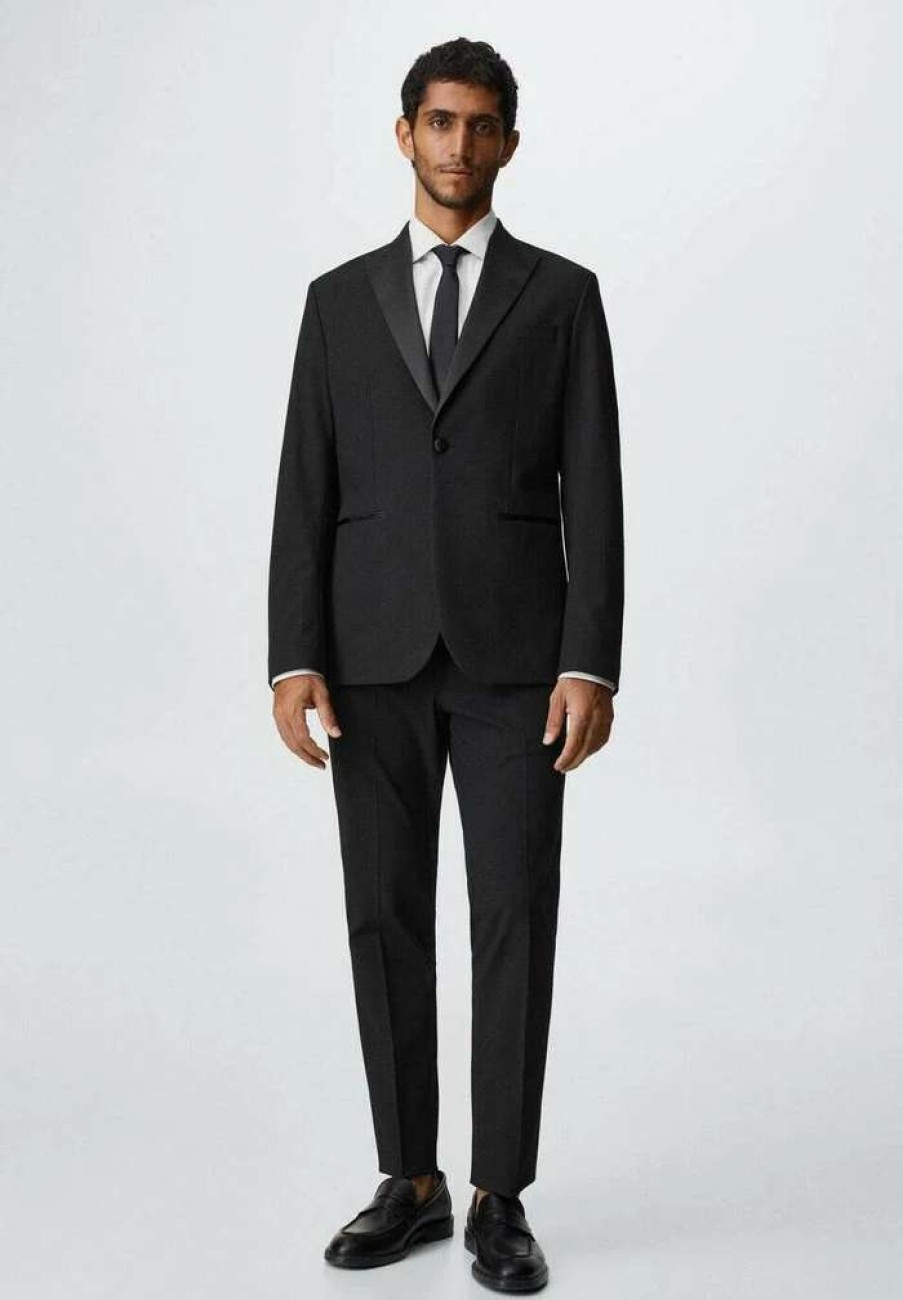 Clothing * | Mango Tuxedo Suit Trousers Black