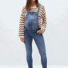 Clothing * | Mango Mternity I Dungarees Medium Blue