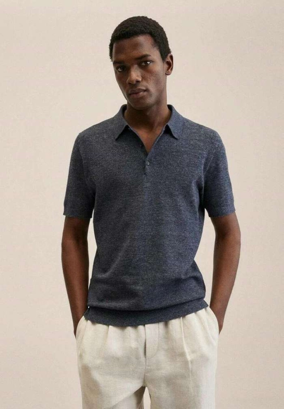 Clothing * | Mango Andrew Polo Shirt Bleu Marine