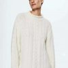 Clothing * | Mango Cabling Jumper Ecru