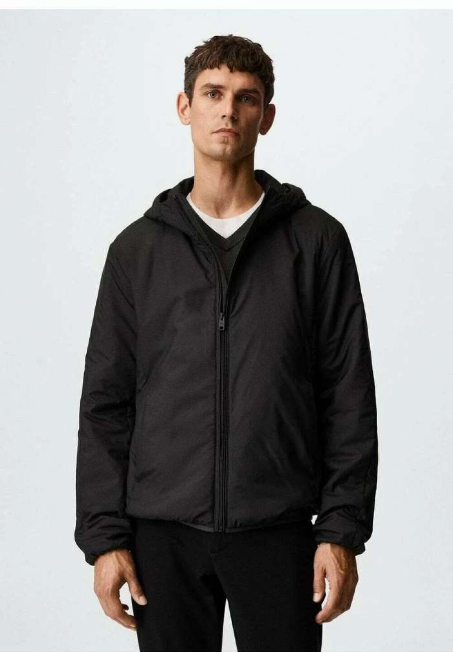 Clothing * | Mango Outdoor Jacket Schwarz