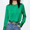 Clothing * | Mango Beatriz Blouse Gron