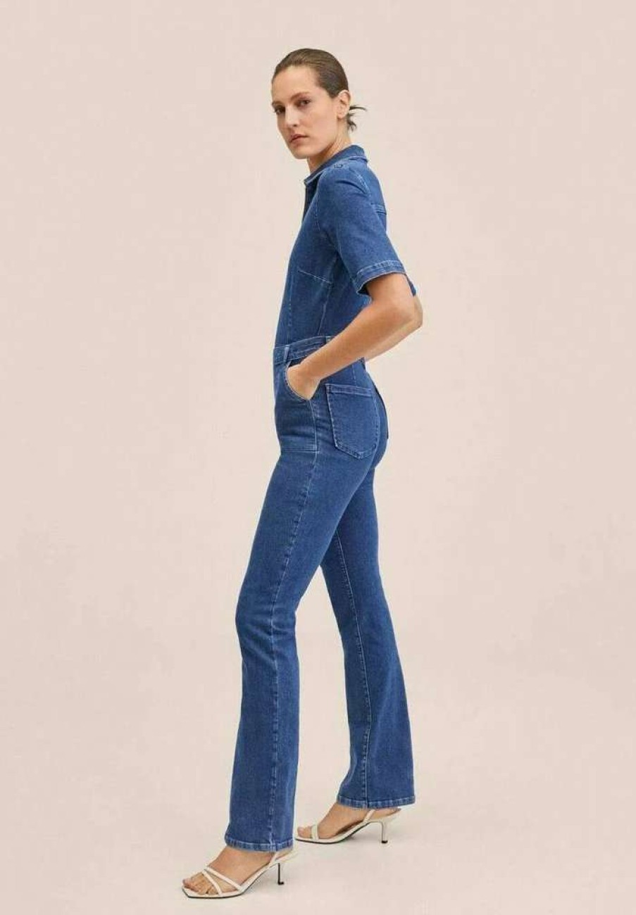 Clothing * | Mango Iggy Jumpsuit Bleu Fonce