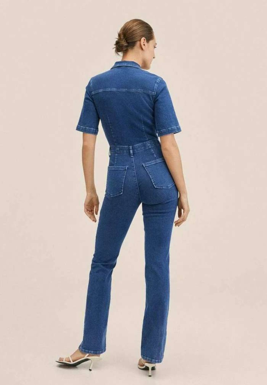 Clothing * | Mango Iggy Jumpsuit Bleu Fonce