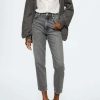 Clothing * | Mango Mom Straight Leg Jeans Open Gra