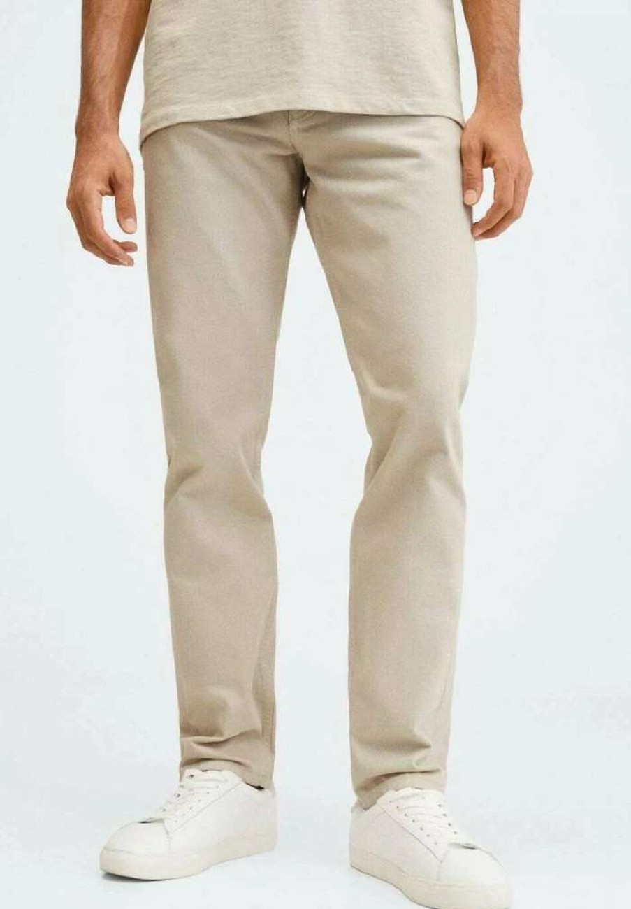 Clothing * | Mango Bob Straight Leg Jeans Beige