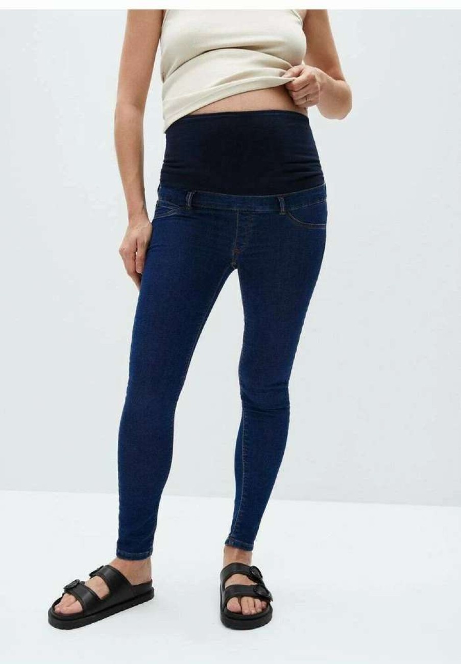 Clothing * | Mango Pitimat Jeans Skinny Fit Dark Blue