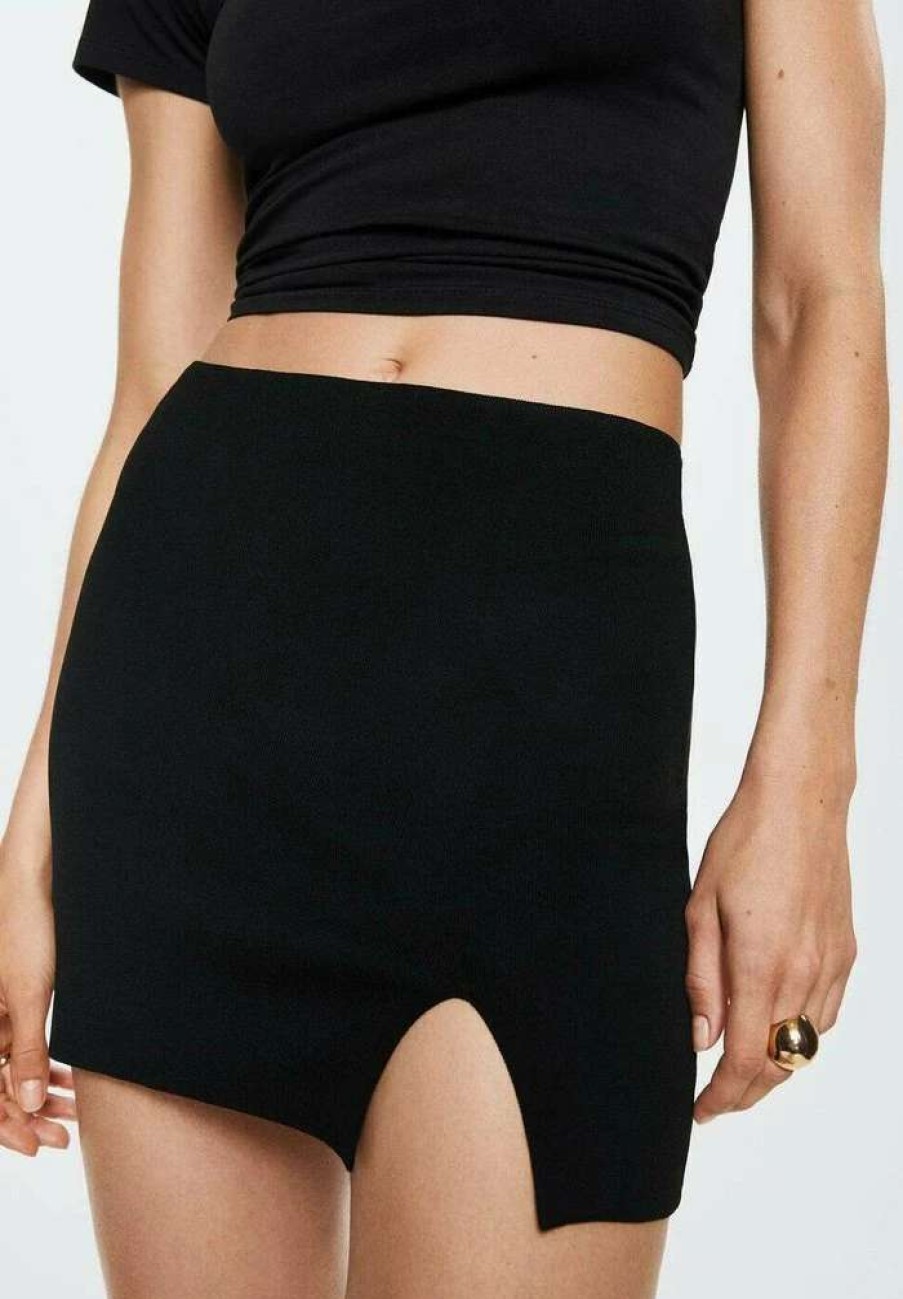 Clothing * | Mango Toxic Mini Skirt Schwarz