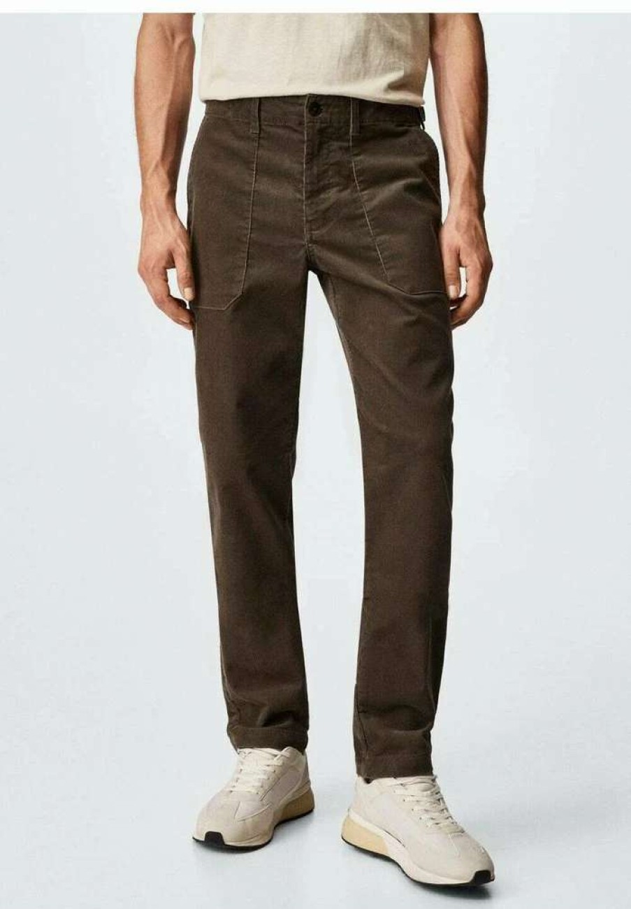 Clothing * | Mango Bruno Trousers Middenbruin