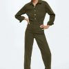 Clothing * | Mango Olivia Jumpsuit Khaki