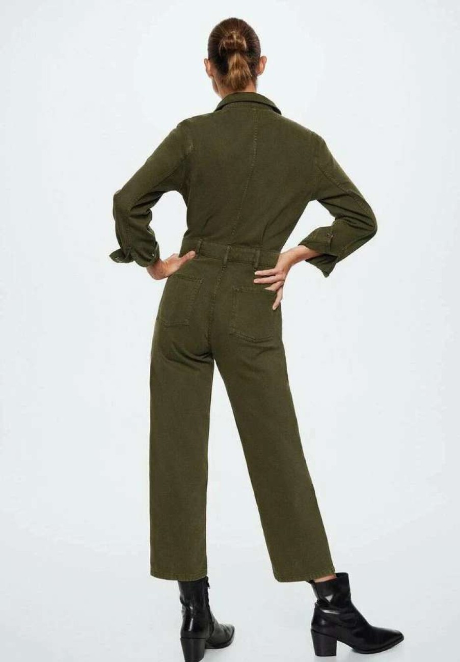 Clothing * | Mango Olivia Jumpsuit Khaki