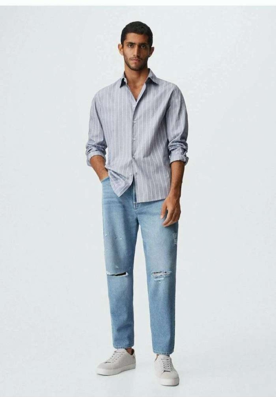 Clothing * | Mango Nestor Straight Leg Jeans Bleu Clair