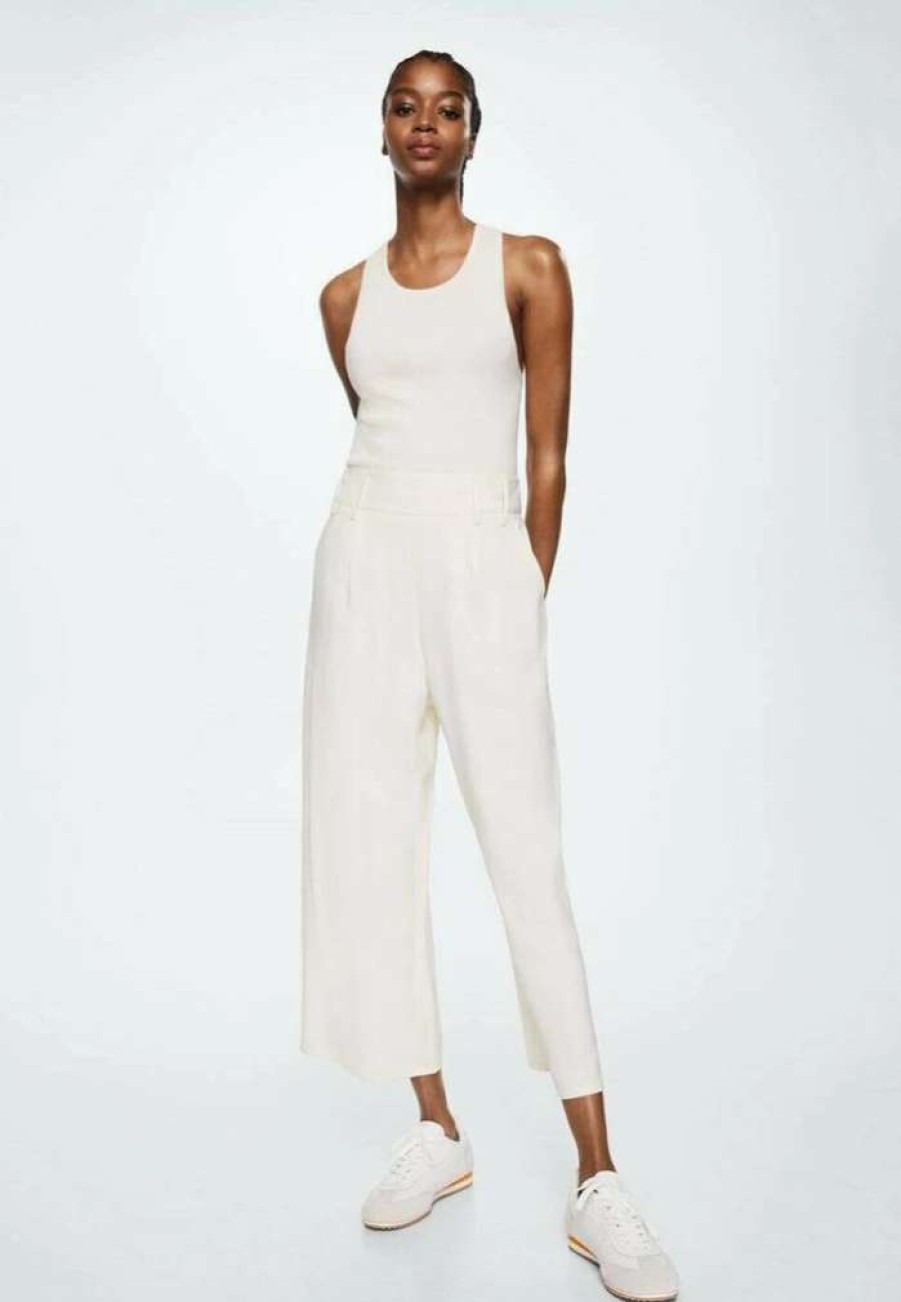 Clothing * | Mango Bosco-H Trousers A Cru