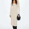 Clothing * | Mango Kilian Jumper Dress Zand