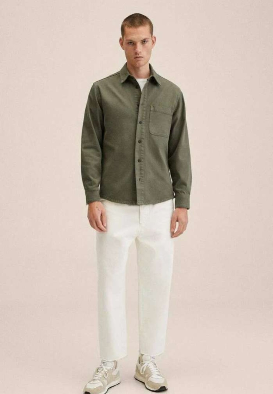 Clothing * | Mango Jazz Shirt Kaki