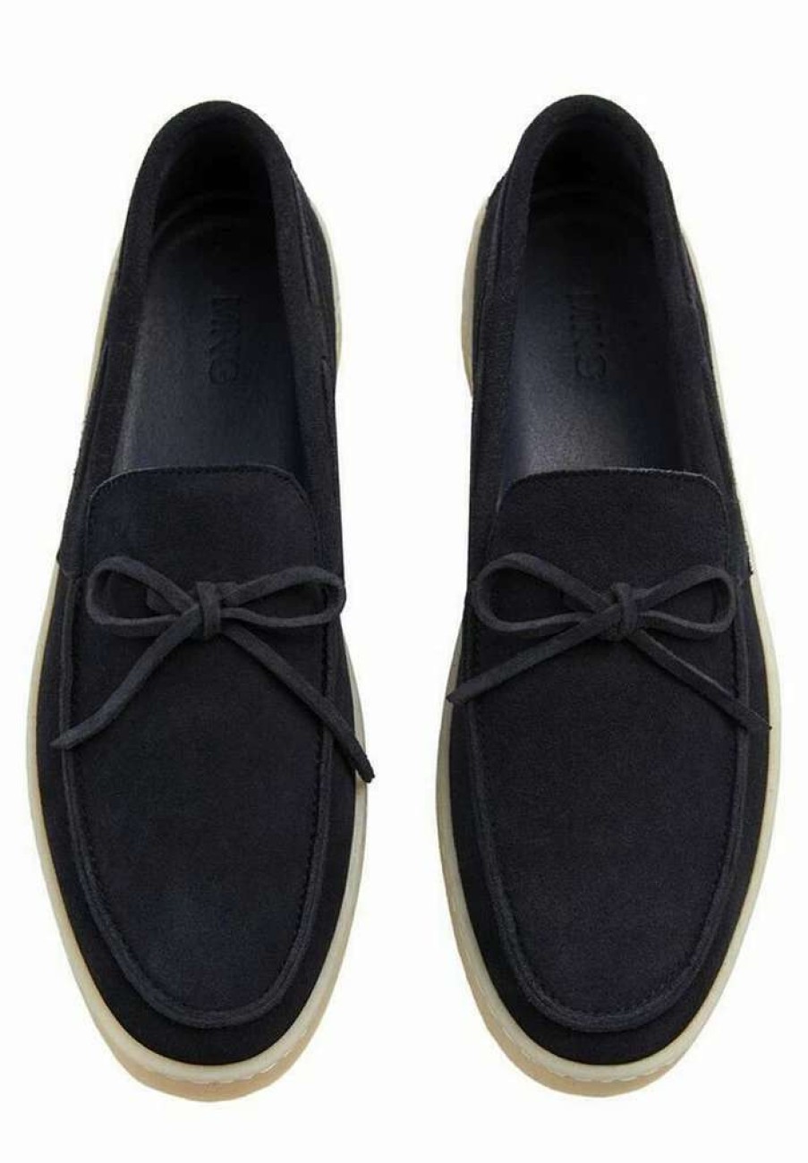 Shoe * | Mango Easylazo Boat Shoes Bleu Marine Fonce