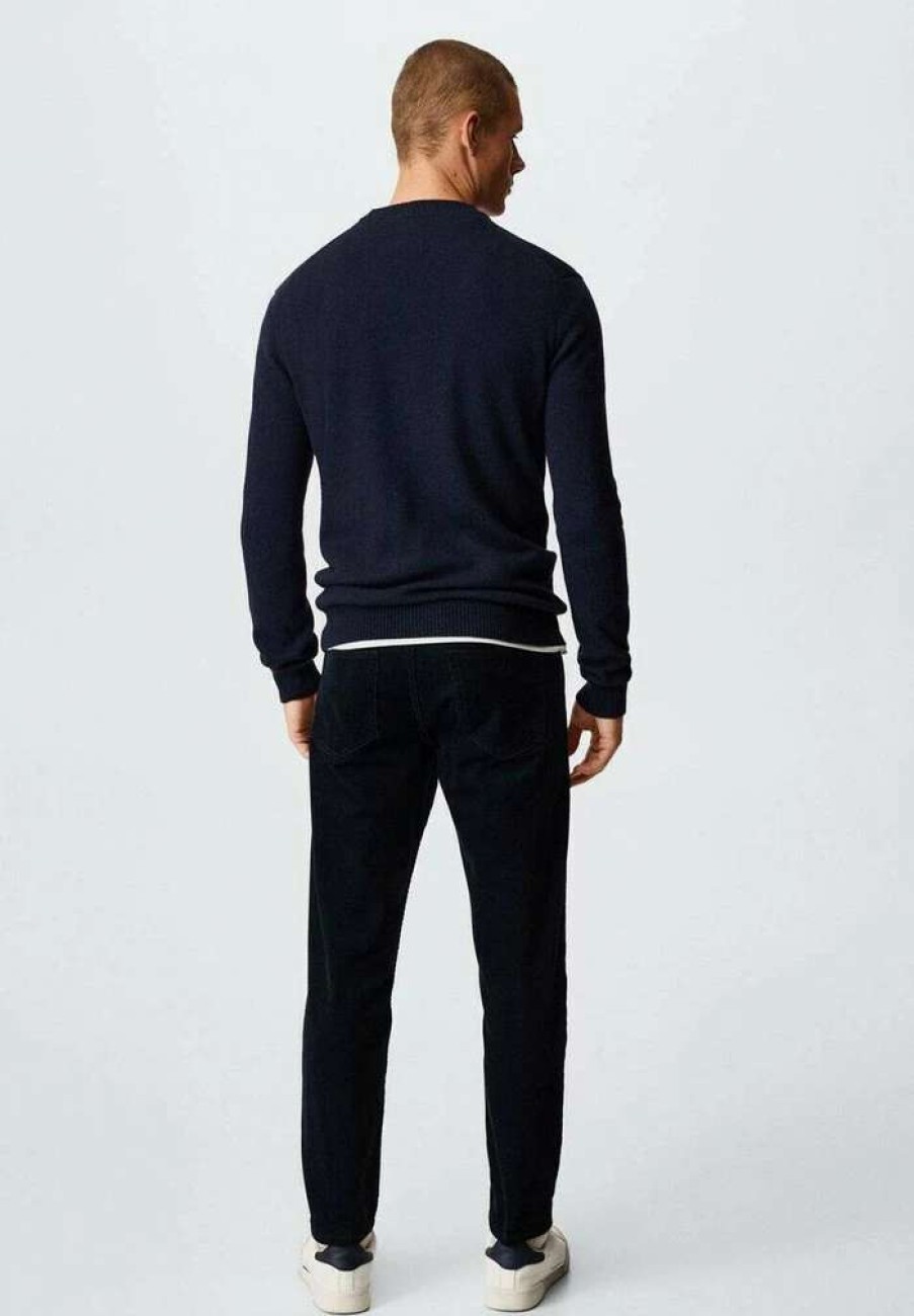 Clothing * | Mango Lotus Jumper Navy