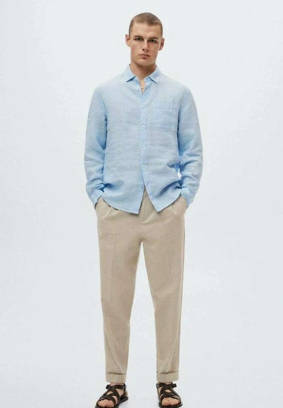 Clothing * | Mango Avispa I Shirt Bleu Ciel