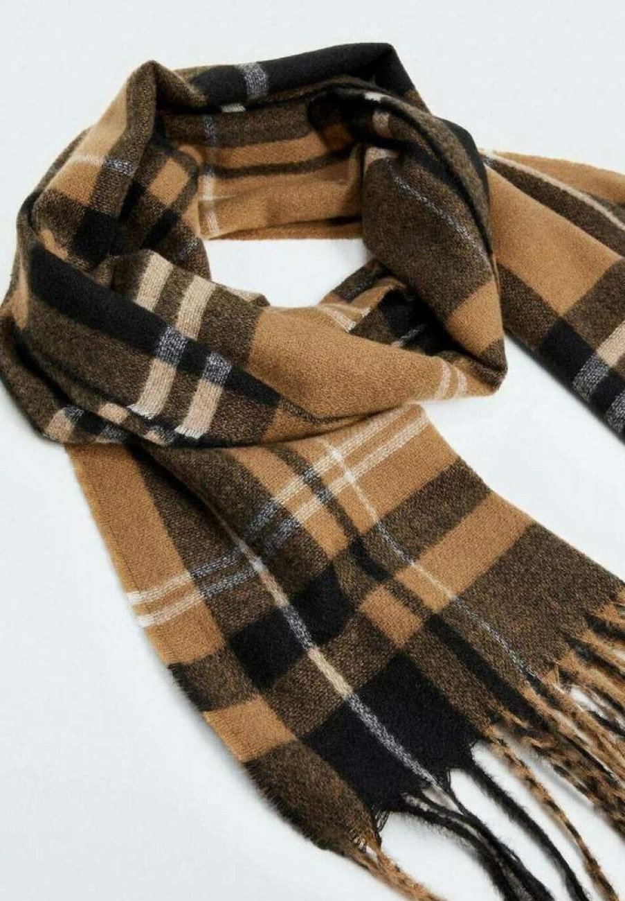 Accessoires * | Mango Stirling Scarf Mittelbraun