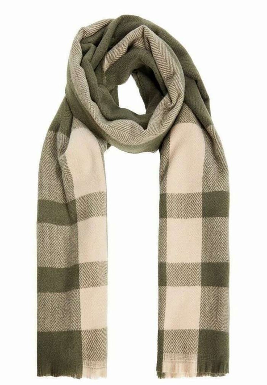 Accessoires * | Mango Derby Scarf Kaki