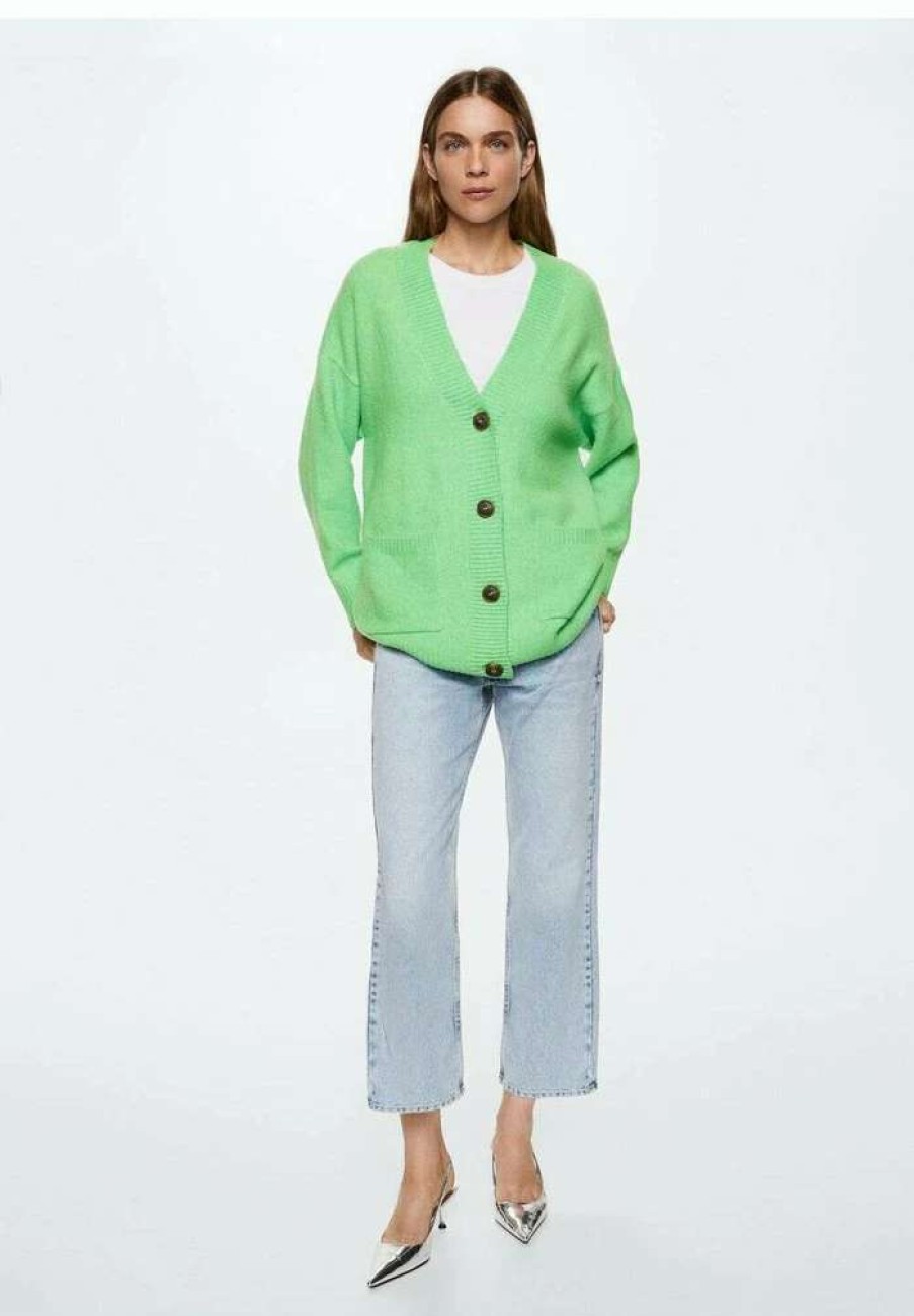 Clothing * | Mango Cardigan Grun