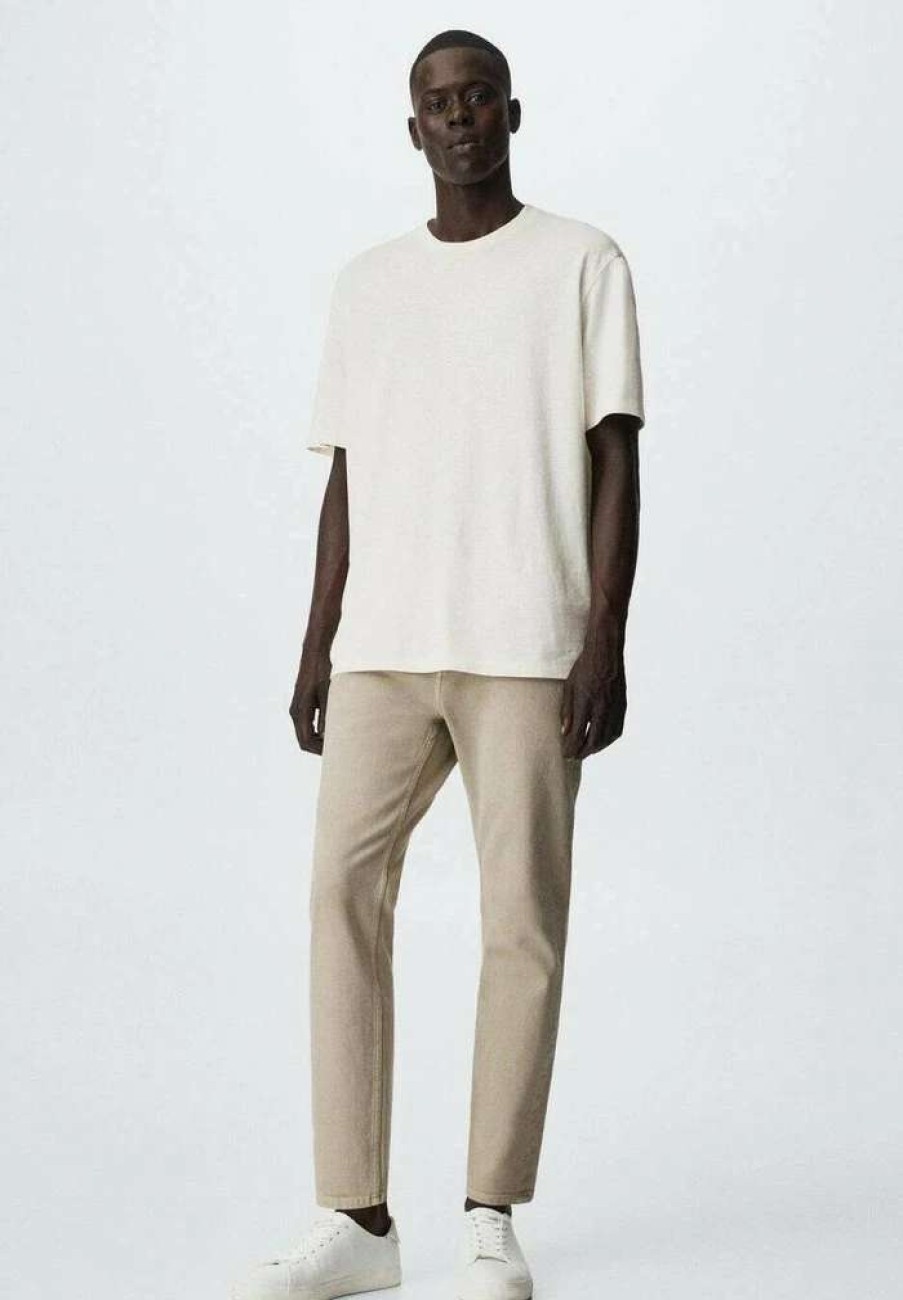 Clothing * | Mango Tom Jeans Tapered Fit Beige