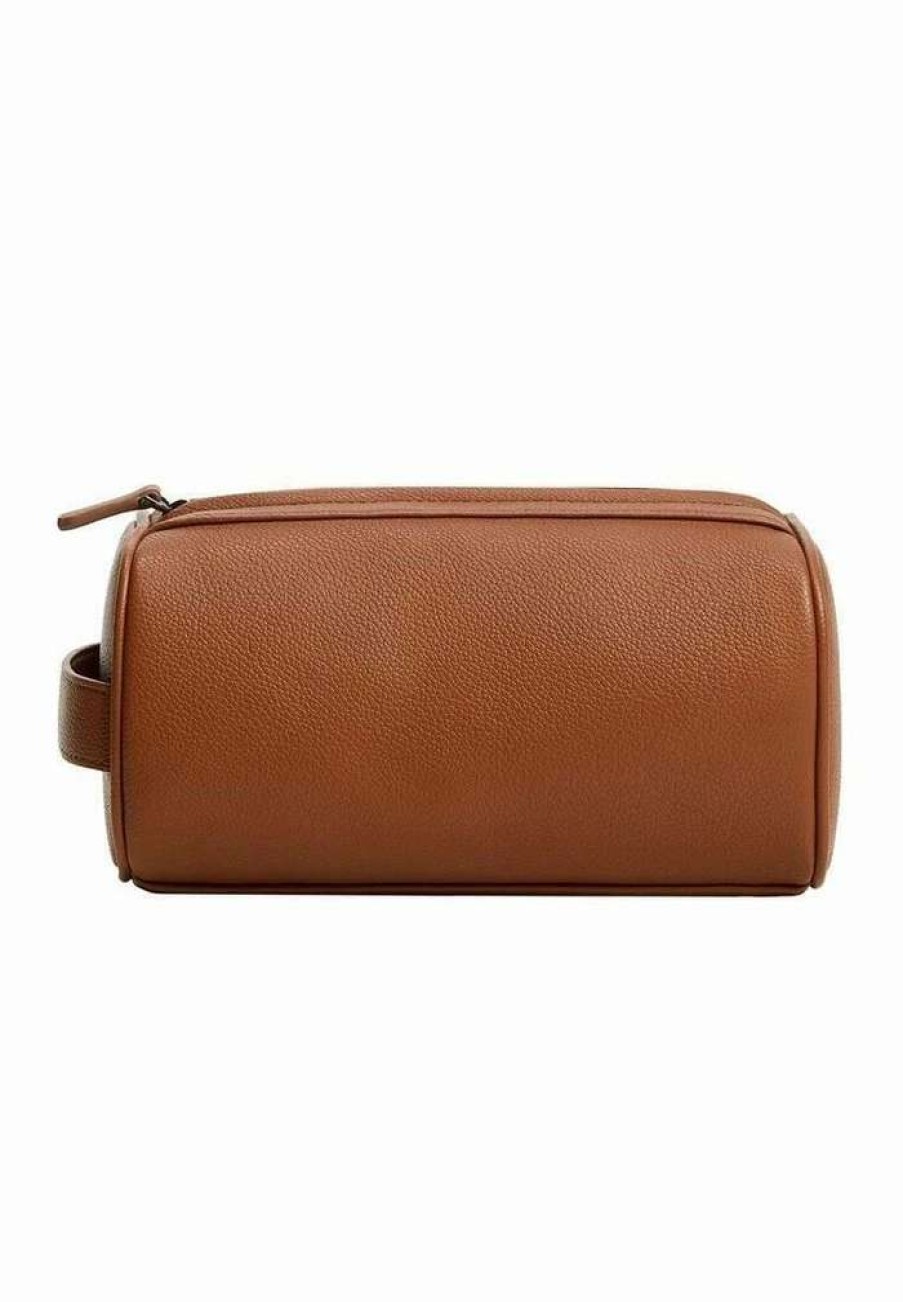 Accessoires * | Mango Holborn Wash Bag Marron Moyen