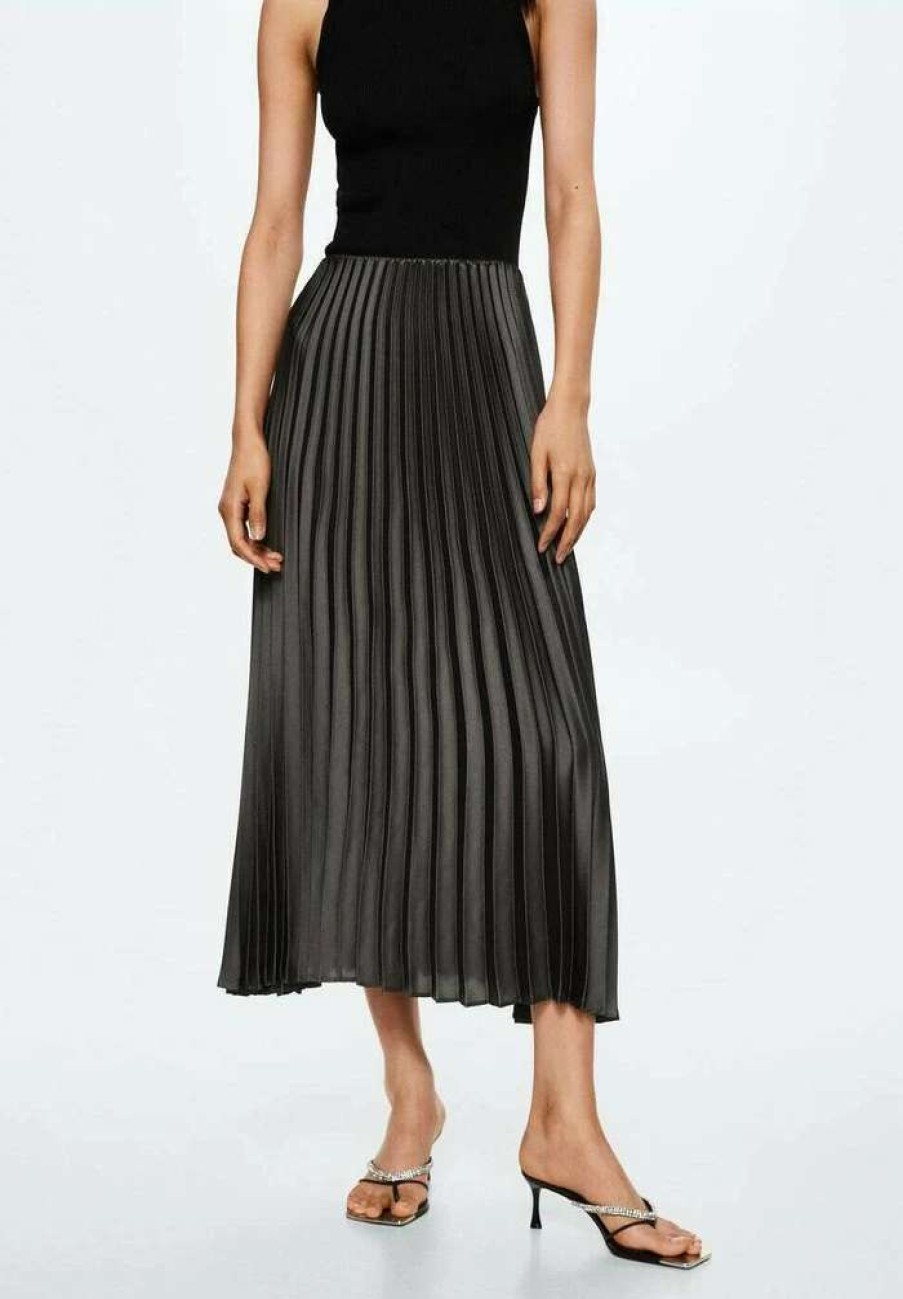 Clothing * | Mango A-Line Skirt Grijs