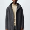 Clothing * | Mango Nobi Classic Coat Gris Chine Moyen