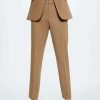 Clothing * | Mango Boreal Trousers Medium Brown