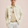 Clothing * | Mango Work Summer Jacket Sand