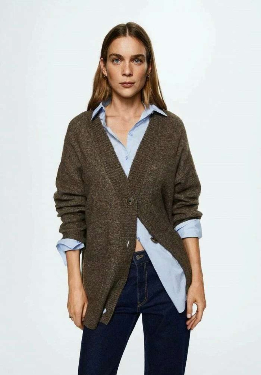 Clothing * | Mango Cardigan Brown