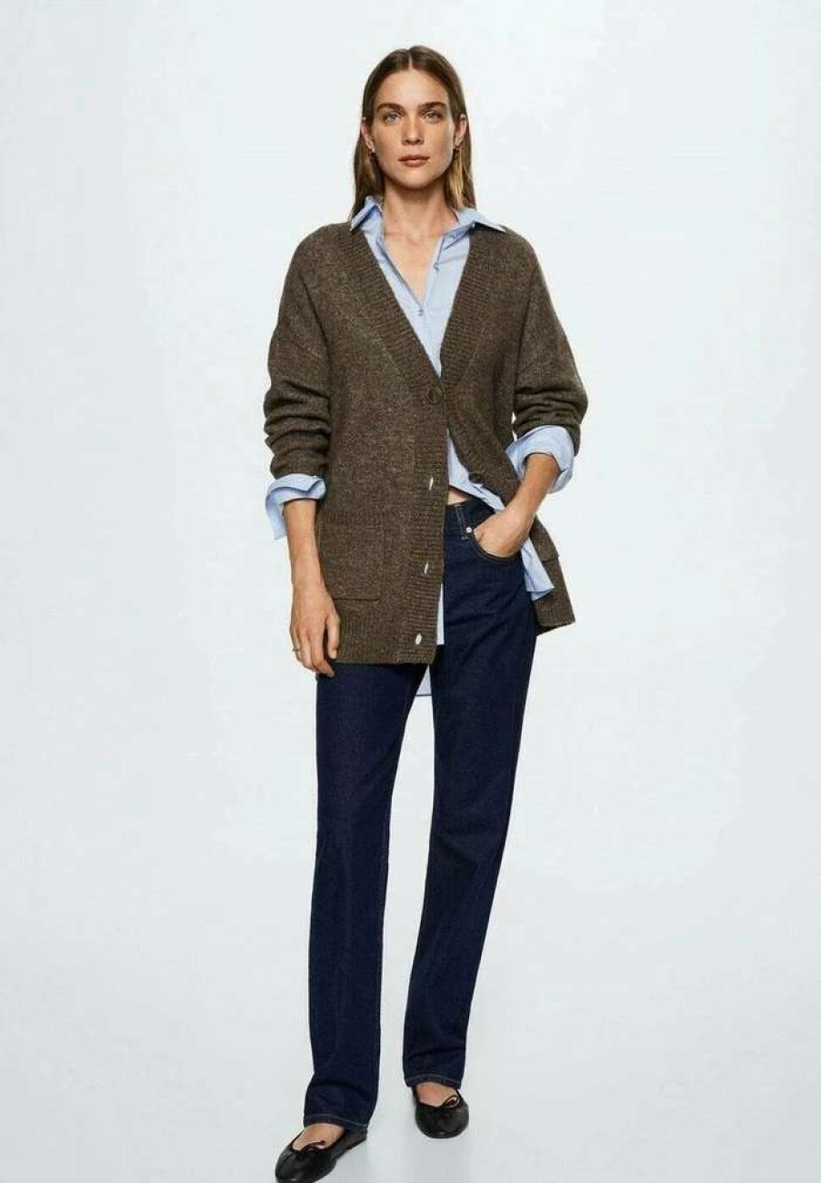 Clothing * | Mango Cardigan Brown