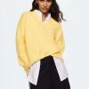 Clothing * | Mango Paris Jumper Jaune