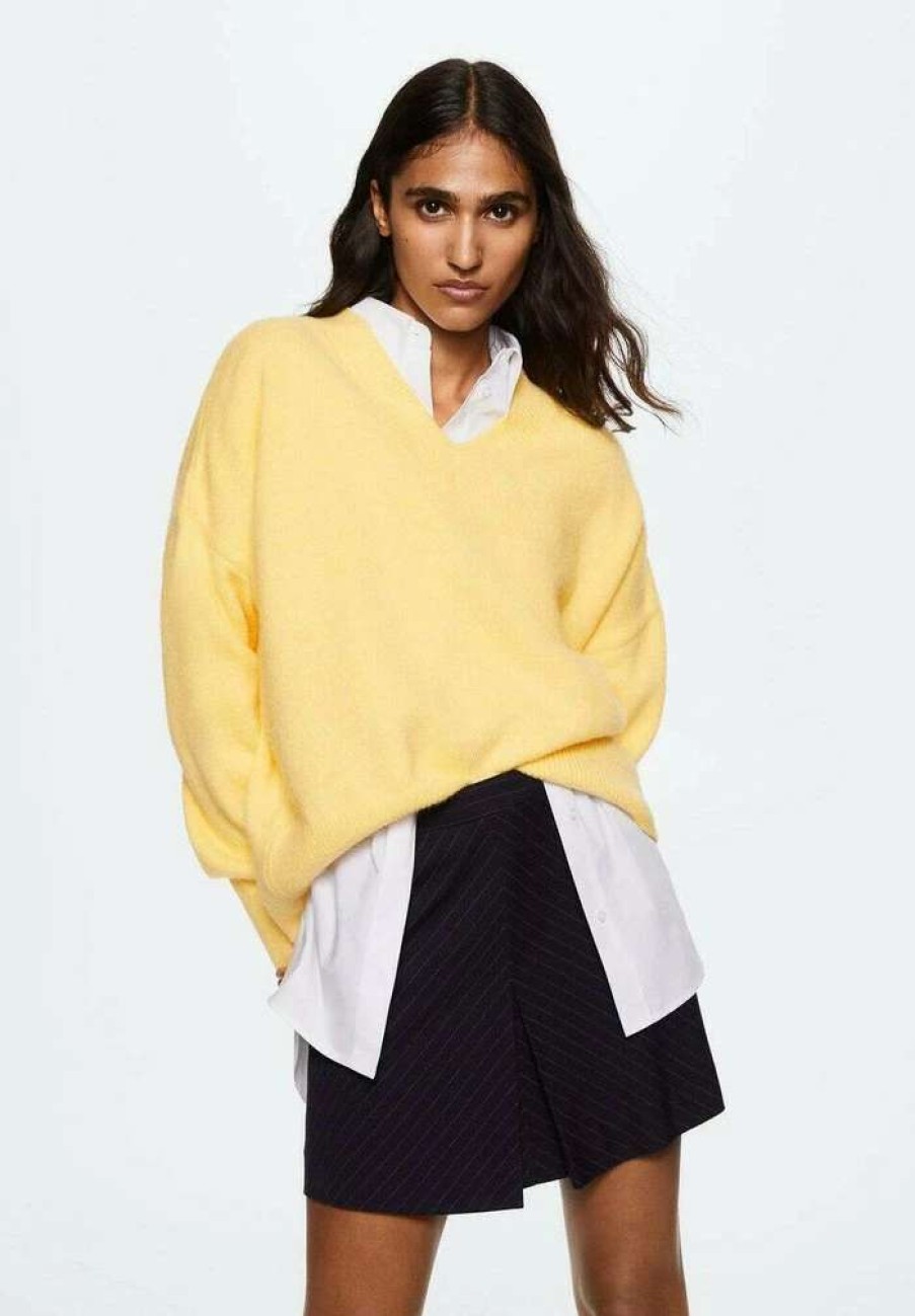 Clothing * | Mango Paris Jumper Jaune