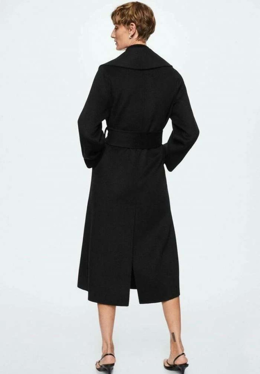 Clothing * | Mango Gabriela Classic Coat Black