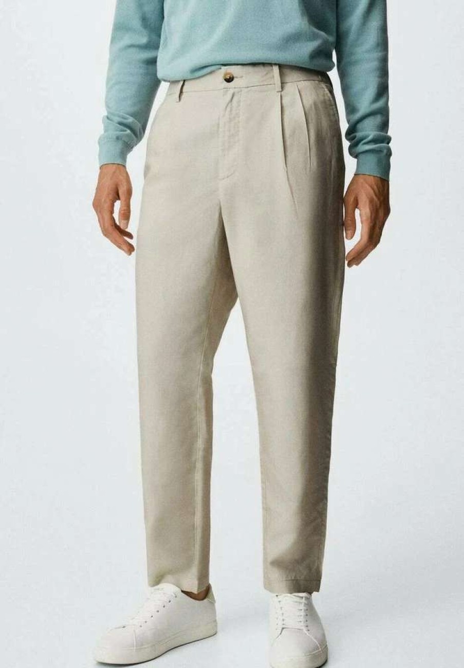 Clothing * | Mango Melva Trousers Beige