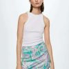 Clothing * | Mango Lila Mini Skirt Lilas