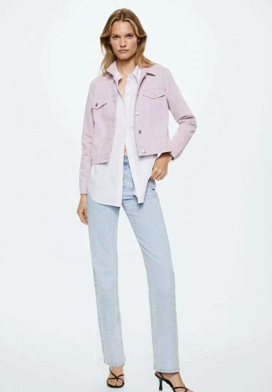 Clothing * | Mango Vicky Summer Jacket Violet Clair Pastel