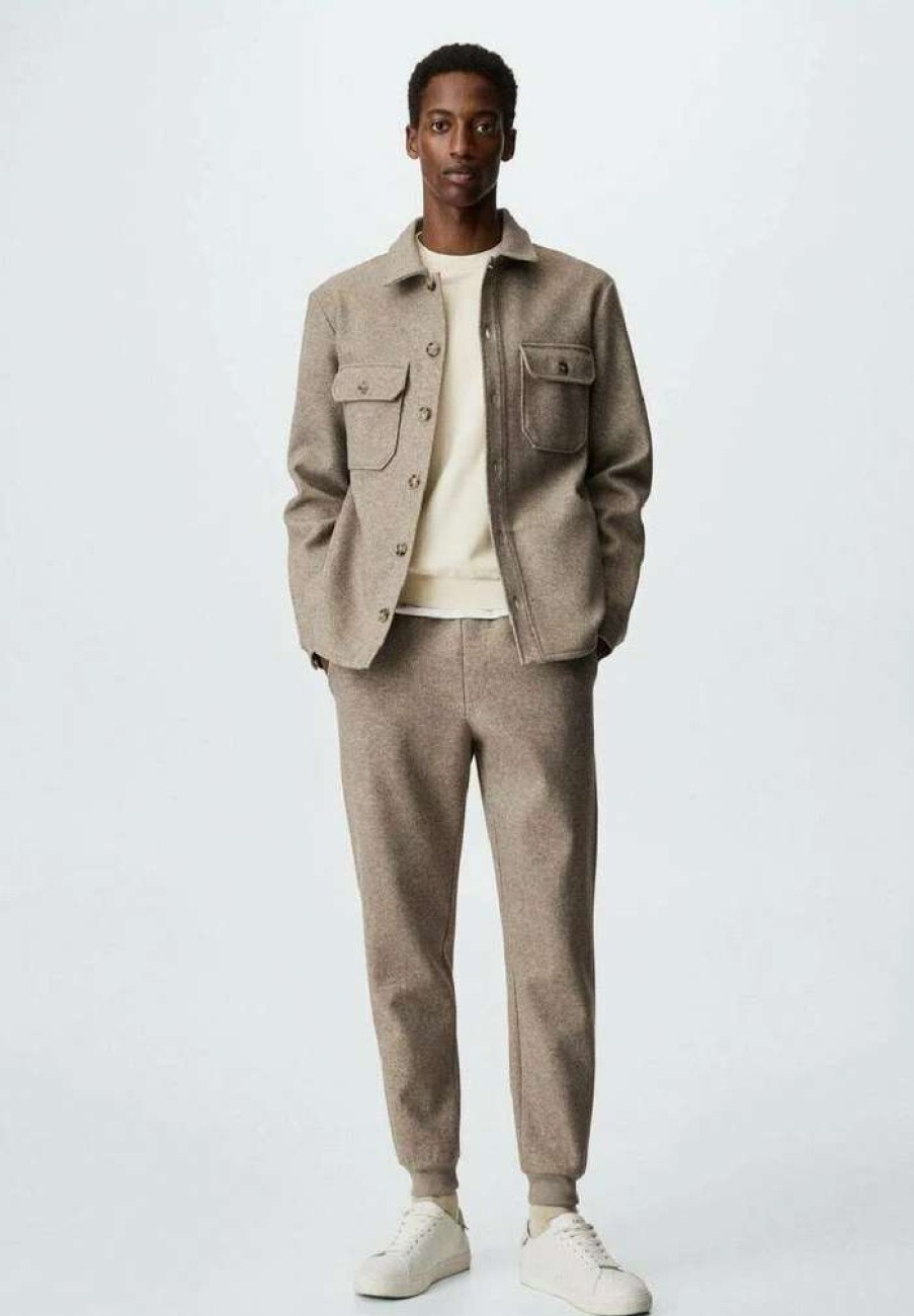 Clothing * | Mango Alludiap Tracksuit Bottoms Beige