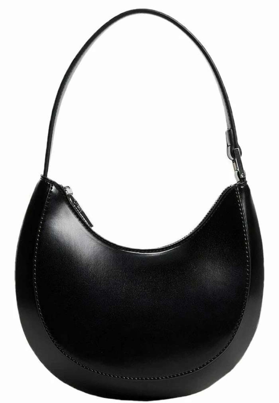 Accessoires * | Mango Round Handbag Zwart