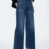 Clothing * | Mango Elodi Flared Jeans Dark Blue