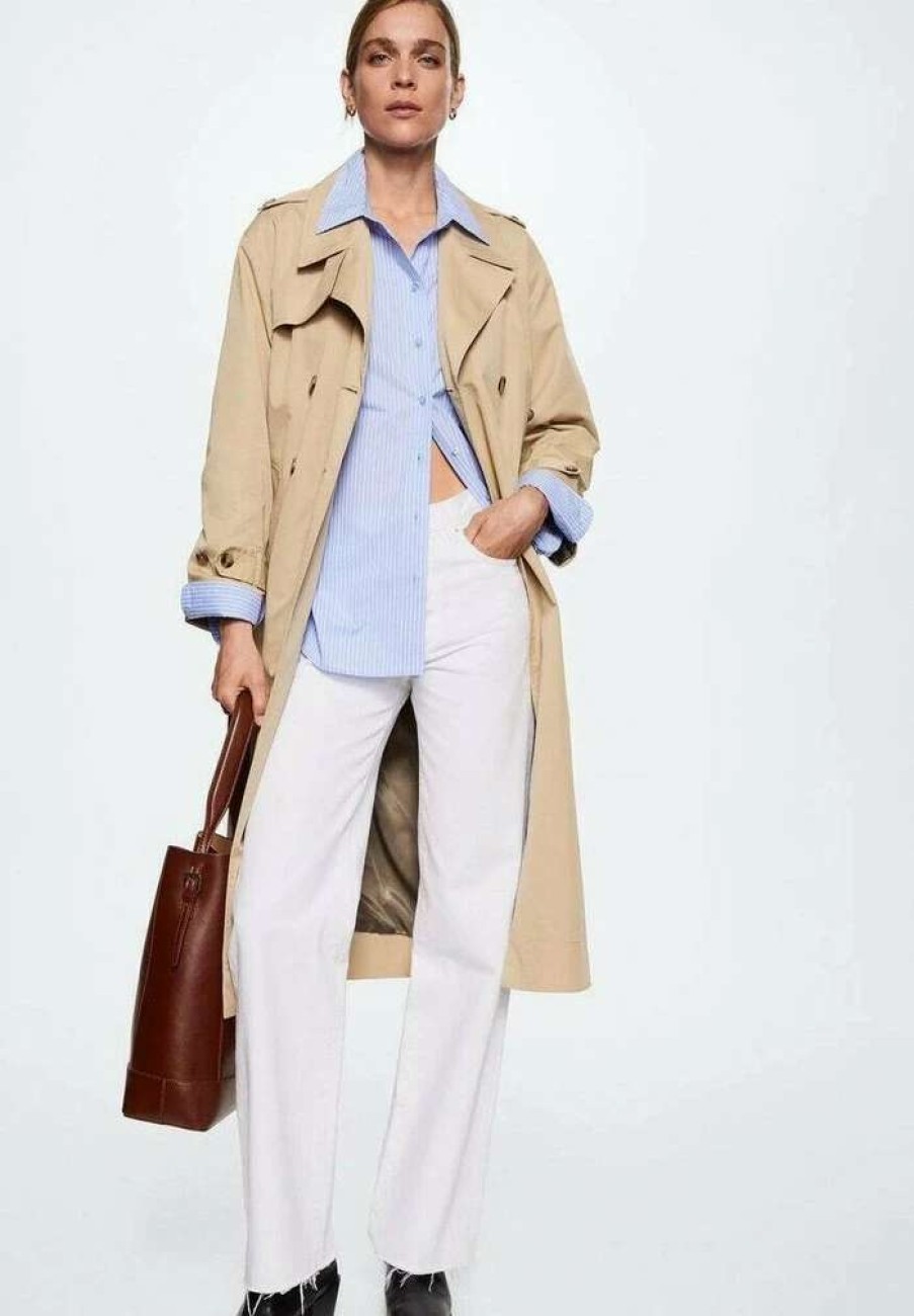 Clothing * | Mango Angela Trenchcoat Bezowy