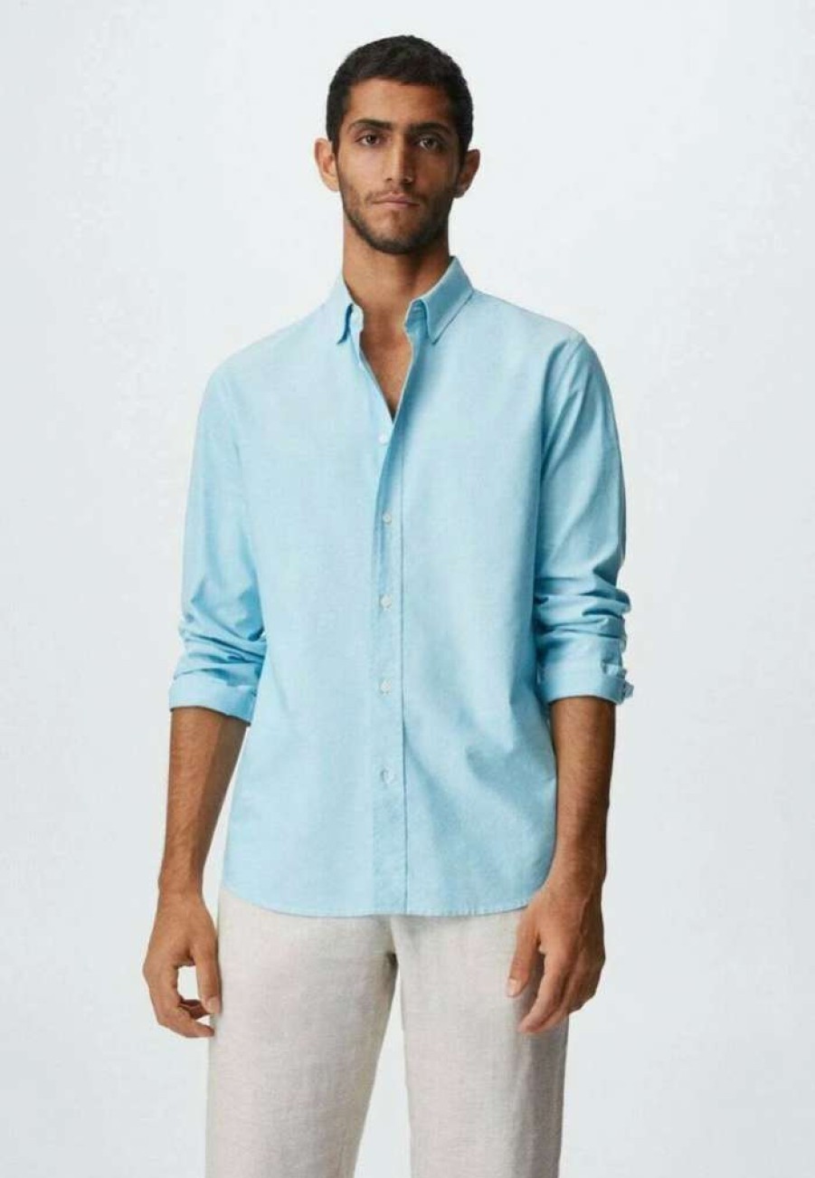 Clothing * | Mango Alamos Shirt Vert D Eau